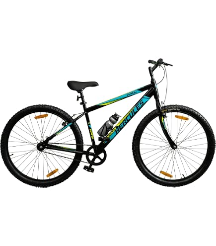 Hercules Dynamite ZX Bicycle 24T Black/Deep Orange : Amazon.in